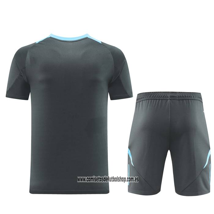 Chandal del Argentina 24-25 Manga Corta Gris - Pantalon Corto